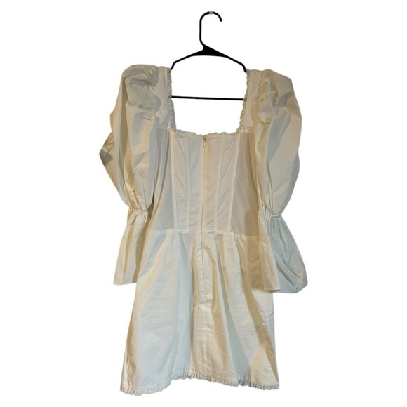 NWOT House of CB MATILDA Of WHITE PUFF SLEEVE CORSET DRESS - Picture 2 of 13